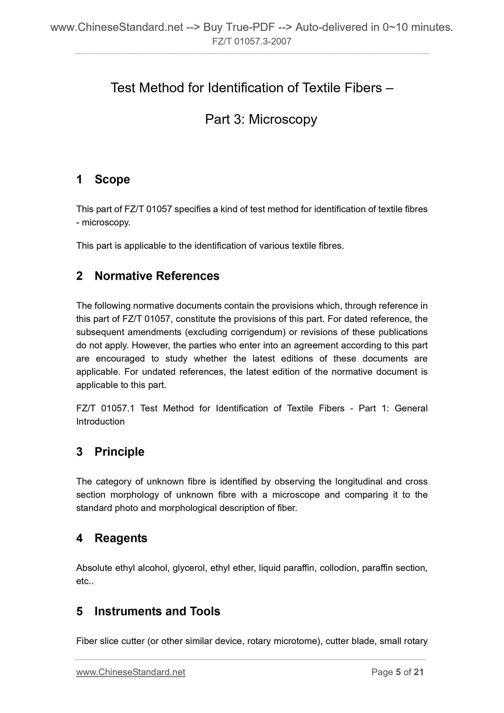 FZ/T 01057.3-2007 Page 4