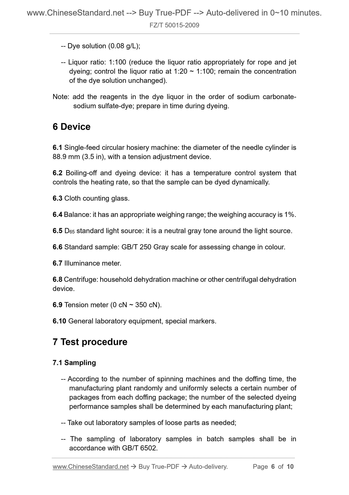 FZ/T 50015-2009 Page 4