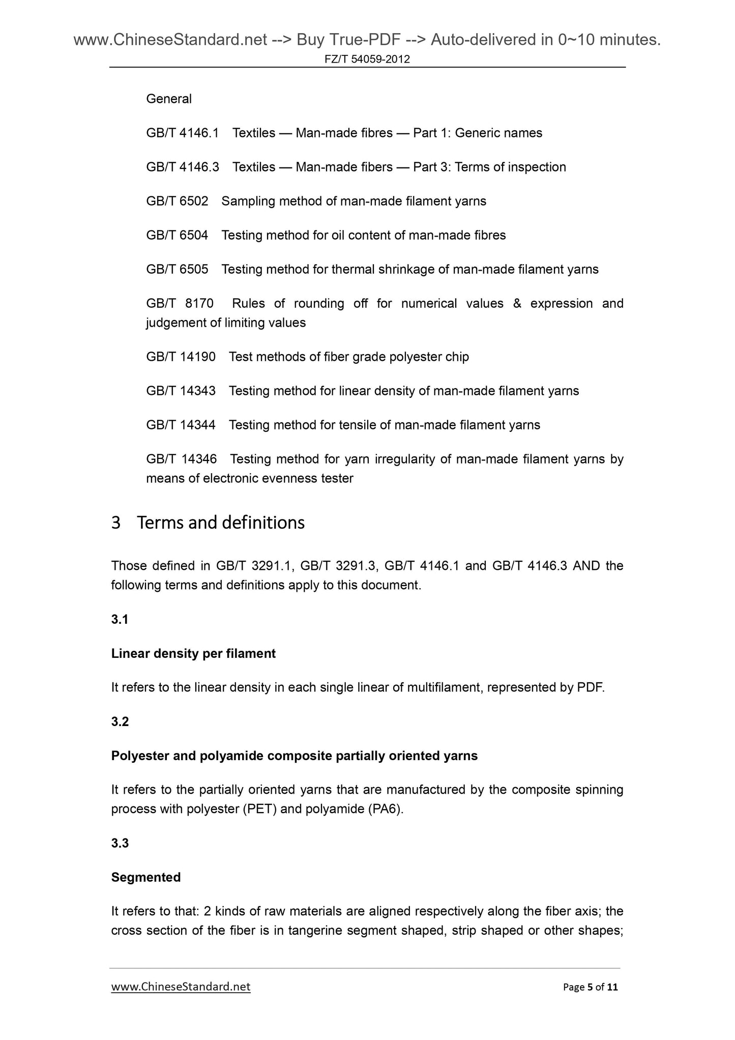 FZ/T 54059-2012 Page 5