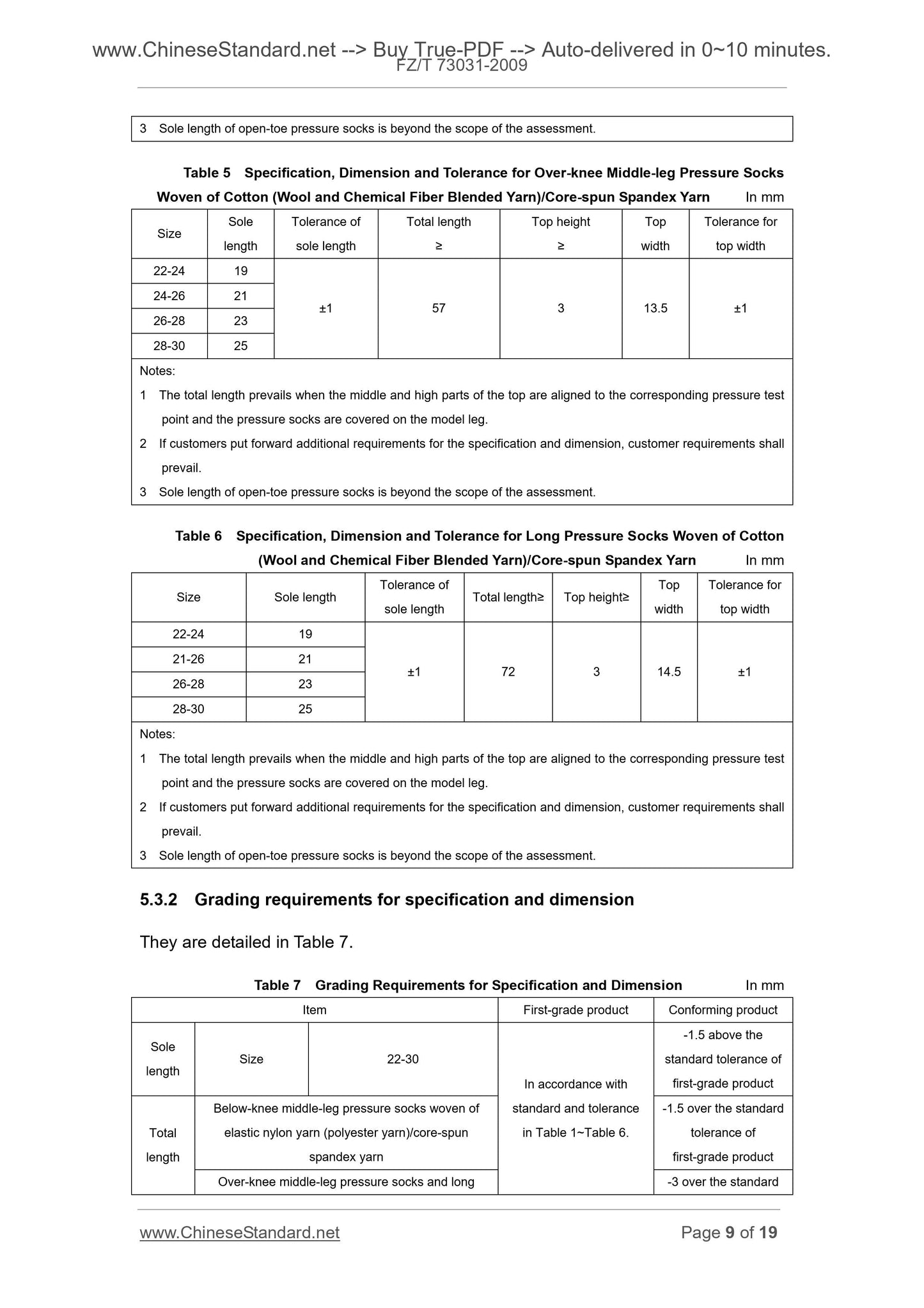 FZ/T 73031-2009 Page 6