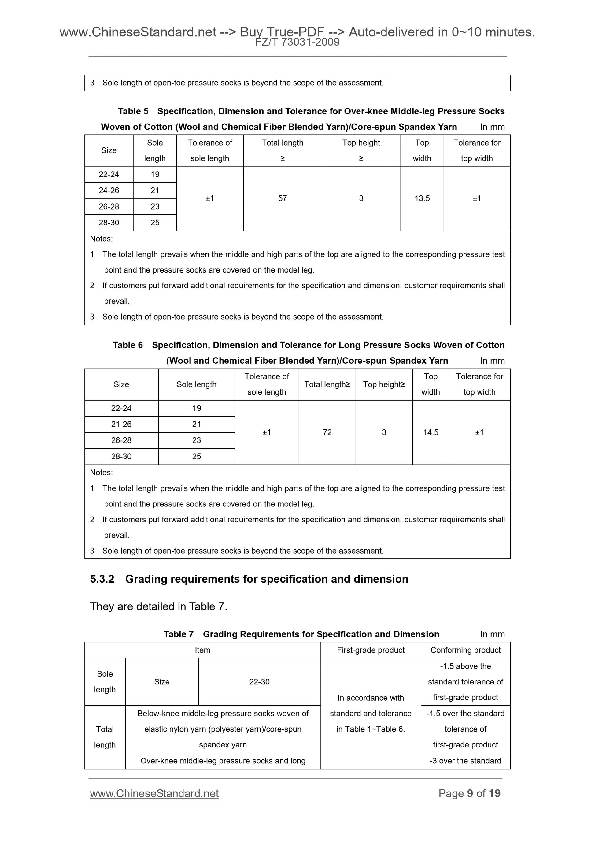 FZ/T 73031-2009 Page 6