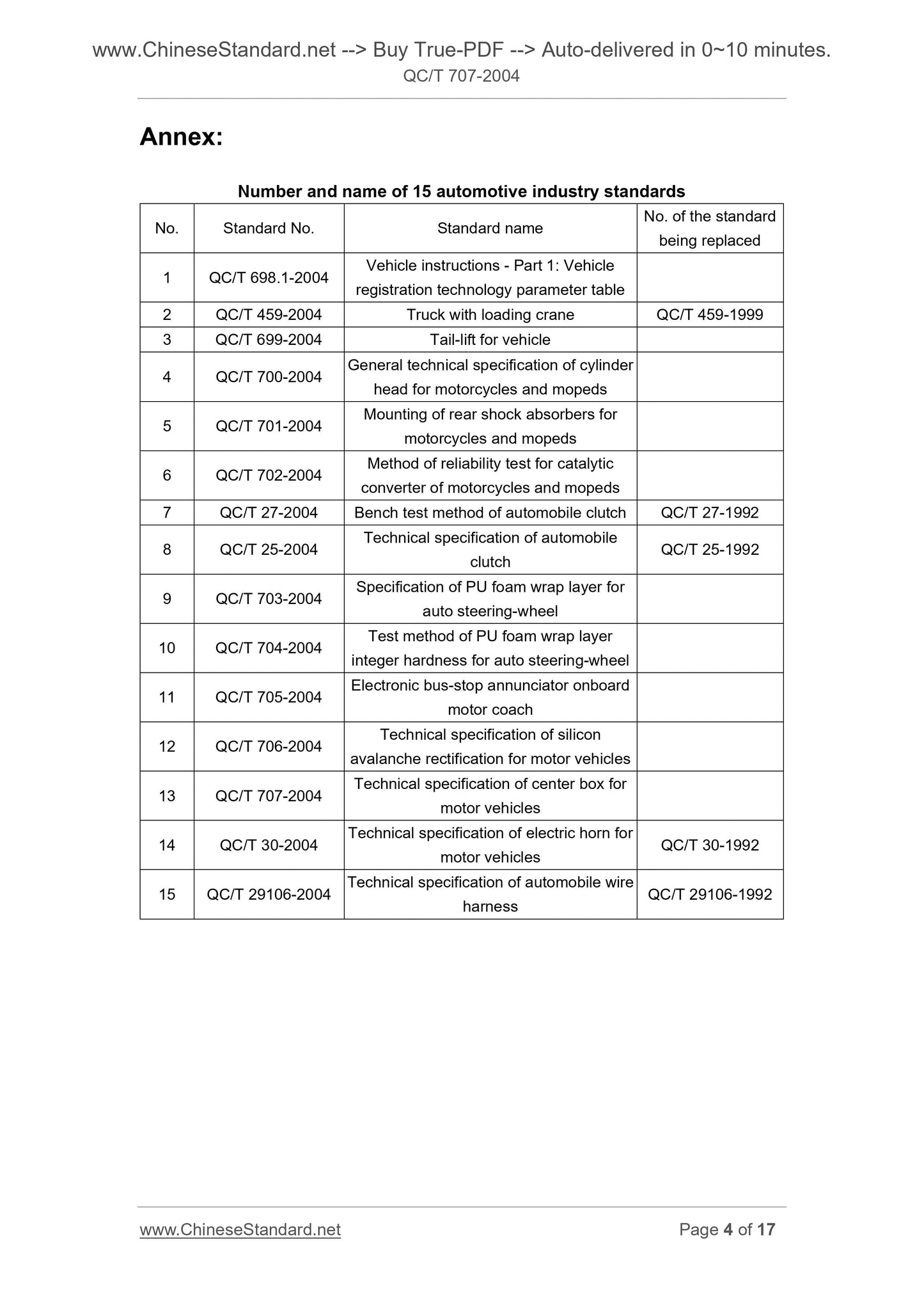 QC/T 707-2004 Page 3