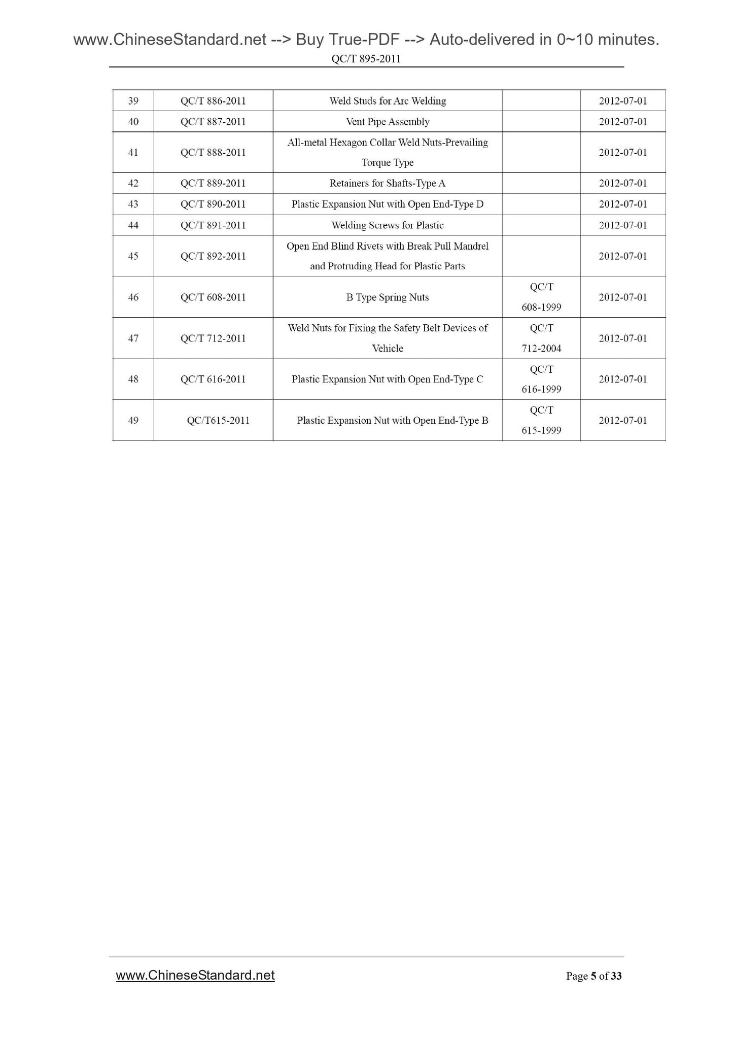 QC/T 895-2011 Page 5