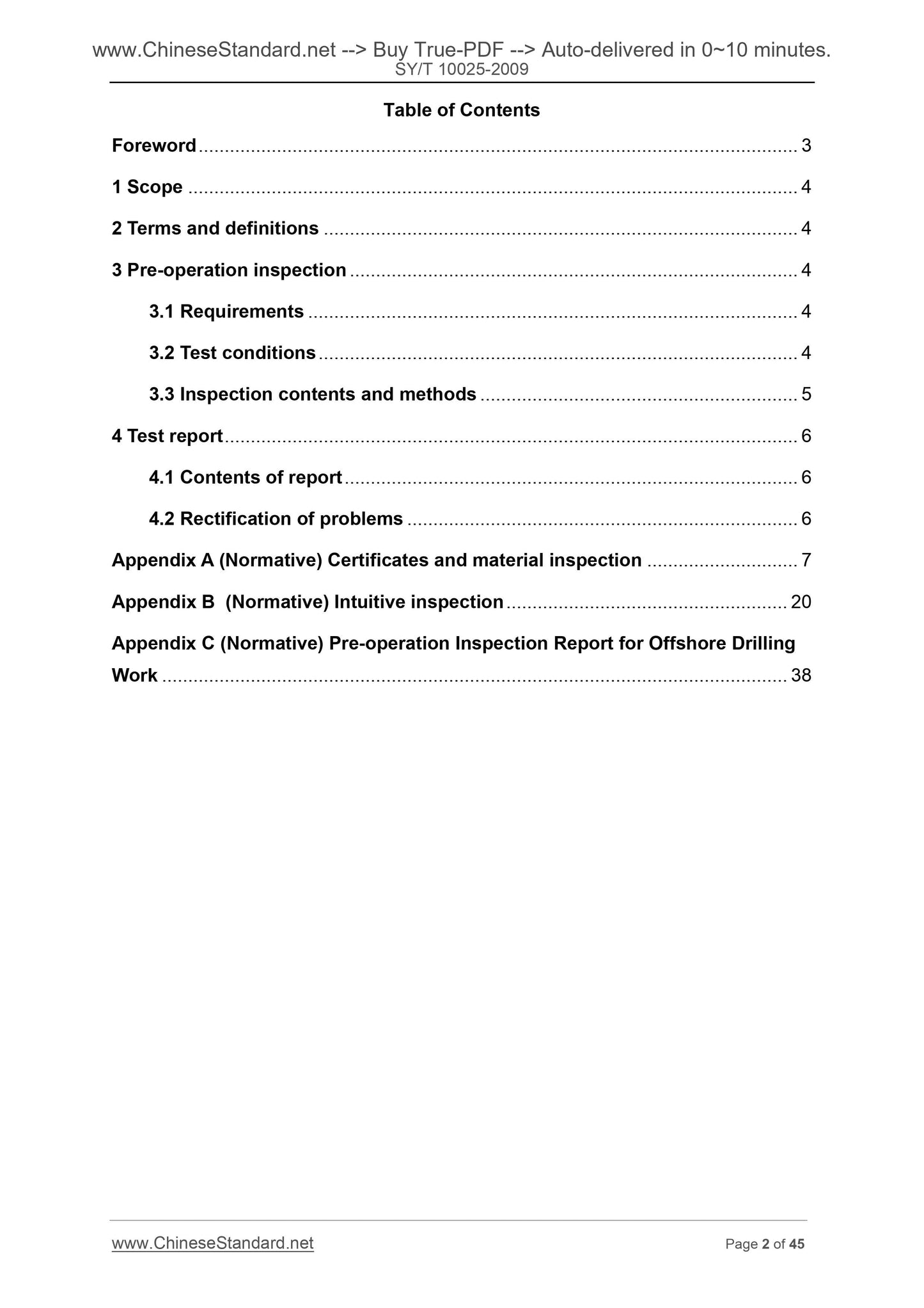 SY/T 10025-2009 Page 2