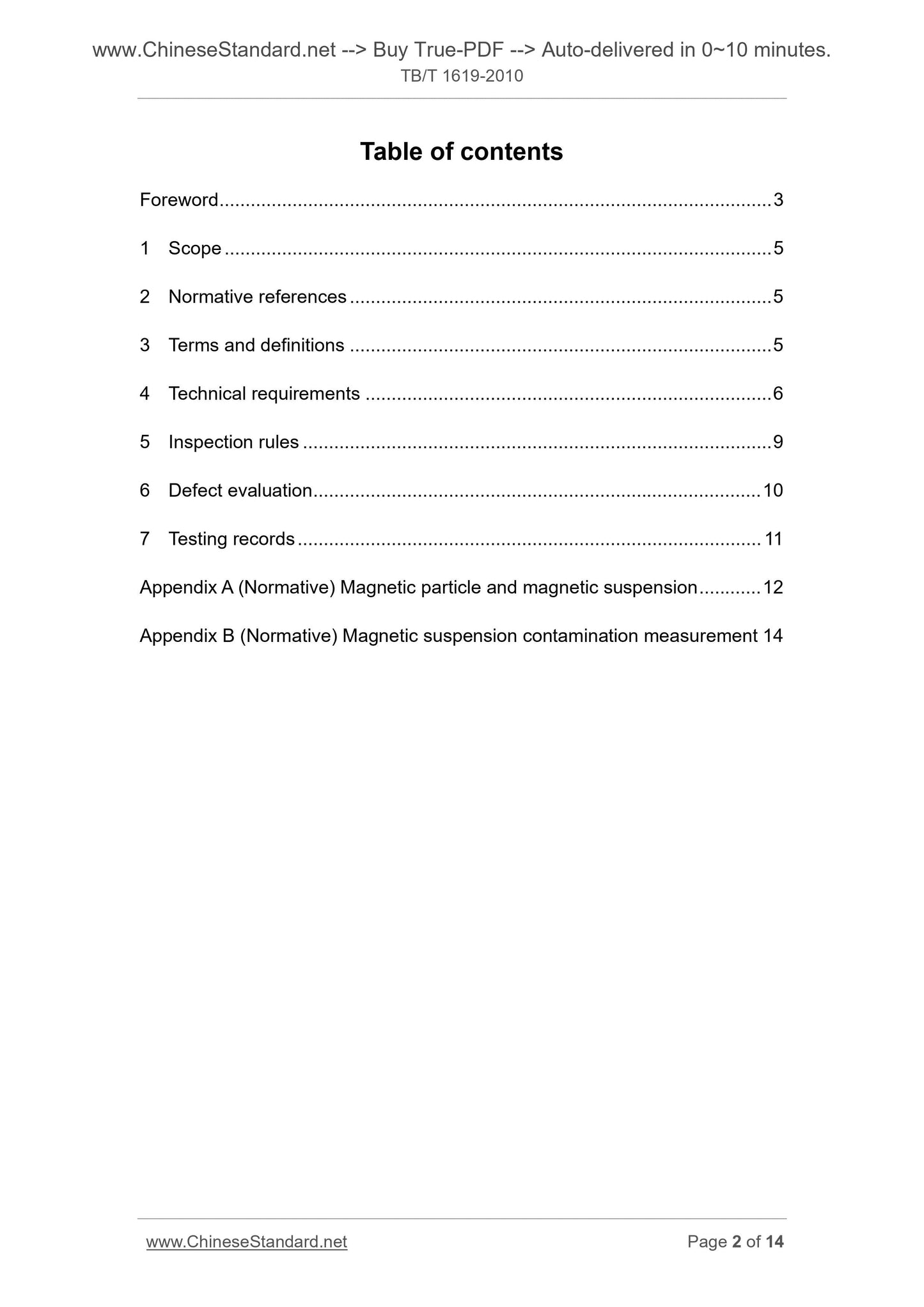 TB/T 1619-2010 Page 2