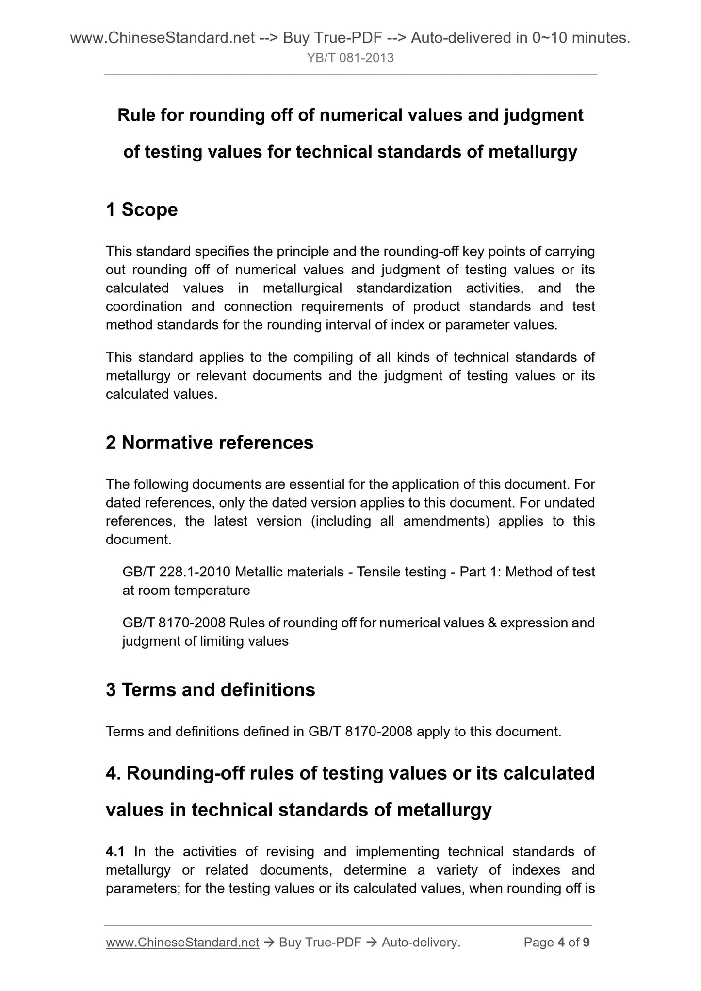 YB/T 081-2013 Page 4