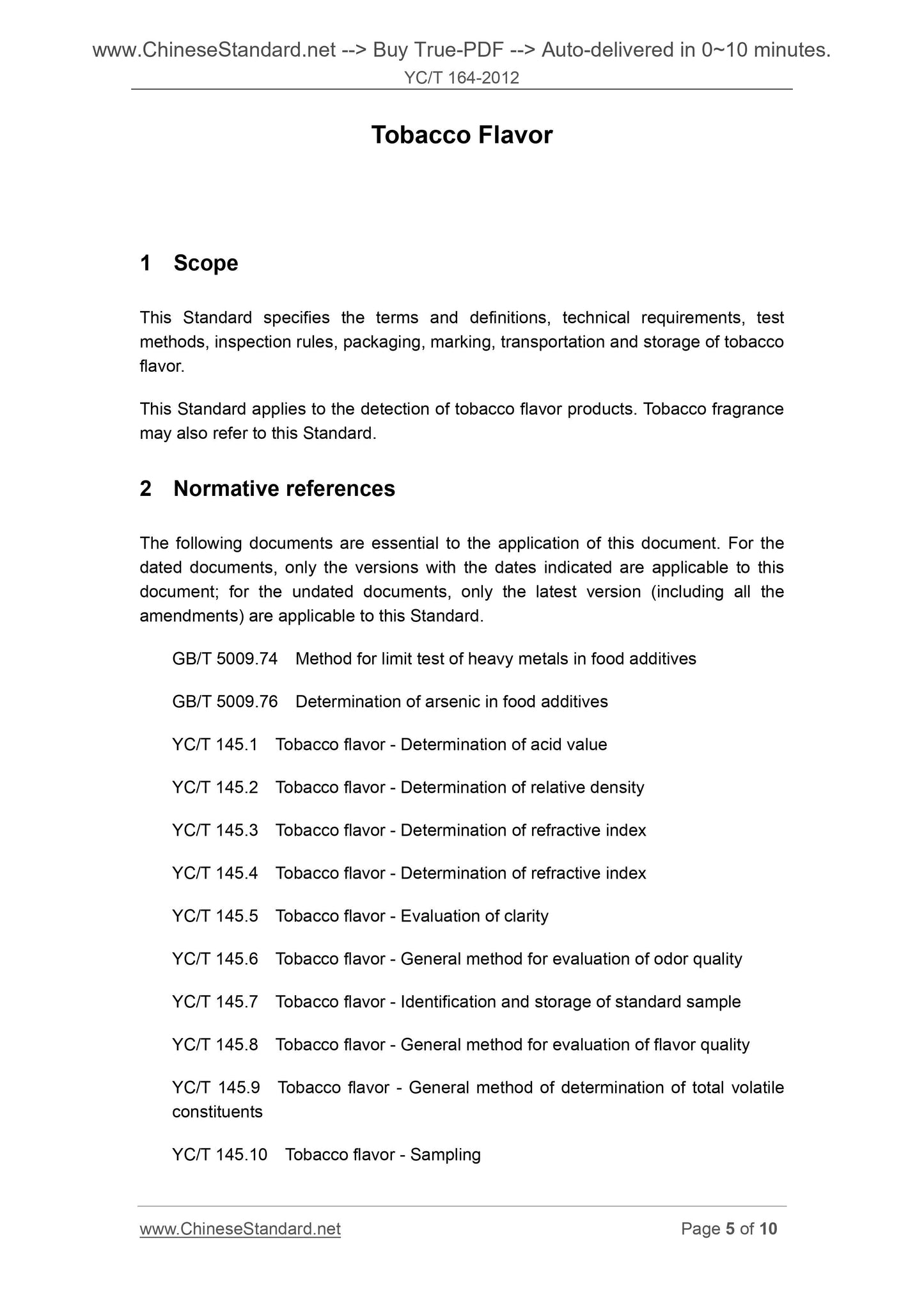 YC/T 164-2012 Page 4