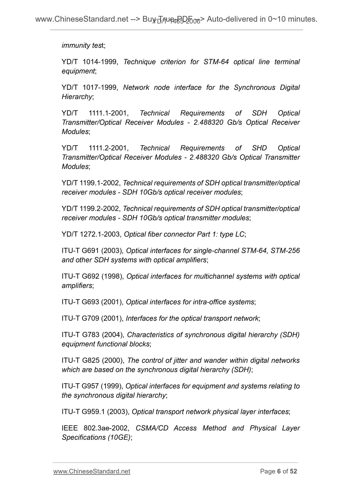 YD/T 1465-2006 Page 5