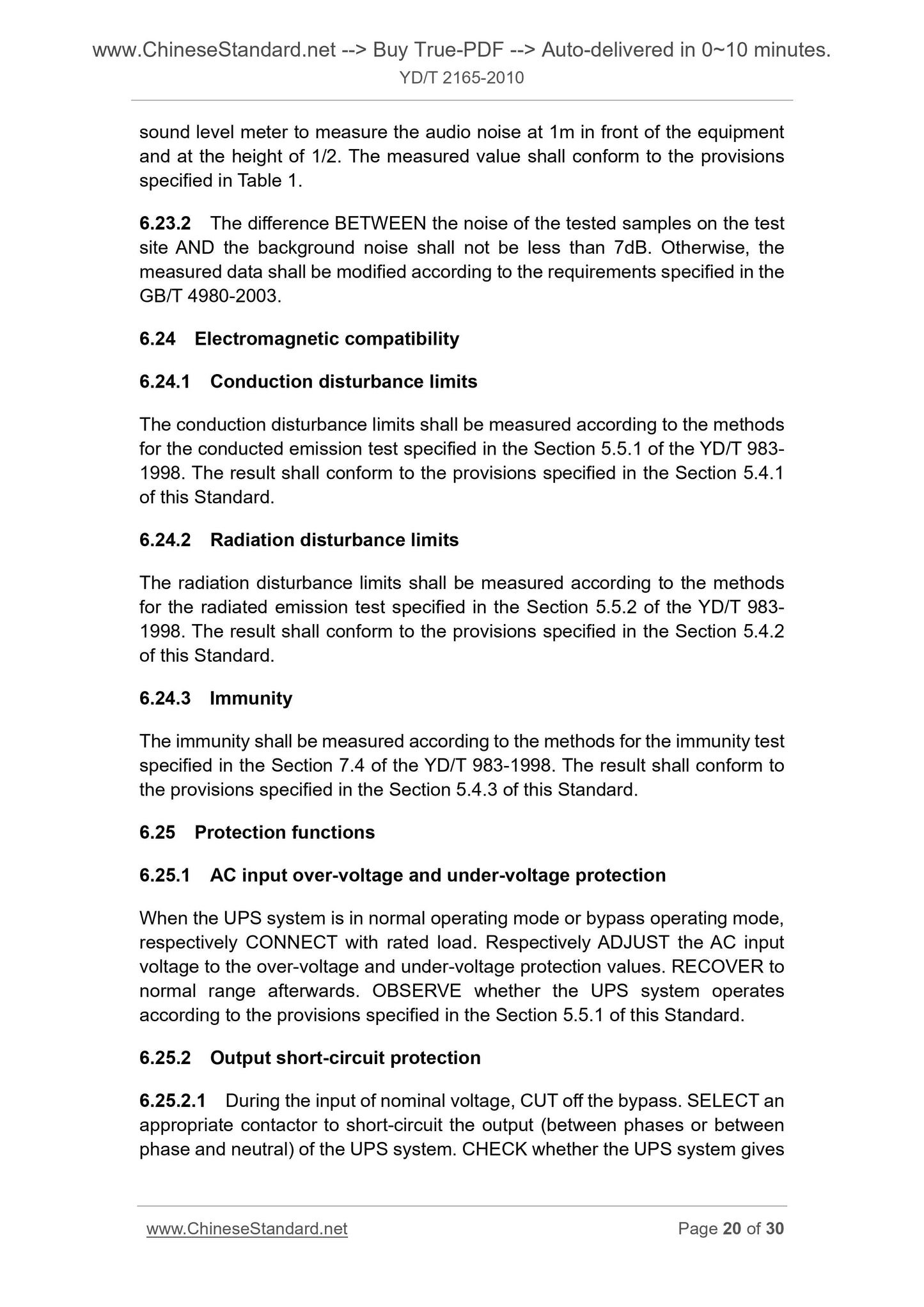 YD/T 2165-2010 Page 9