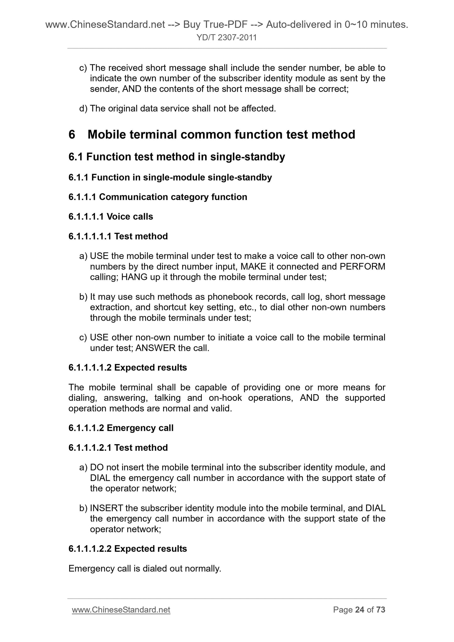 YD/T 2307-2011 Page 11