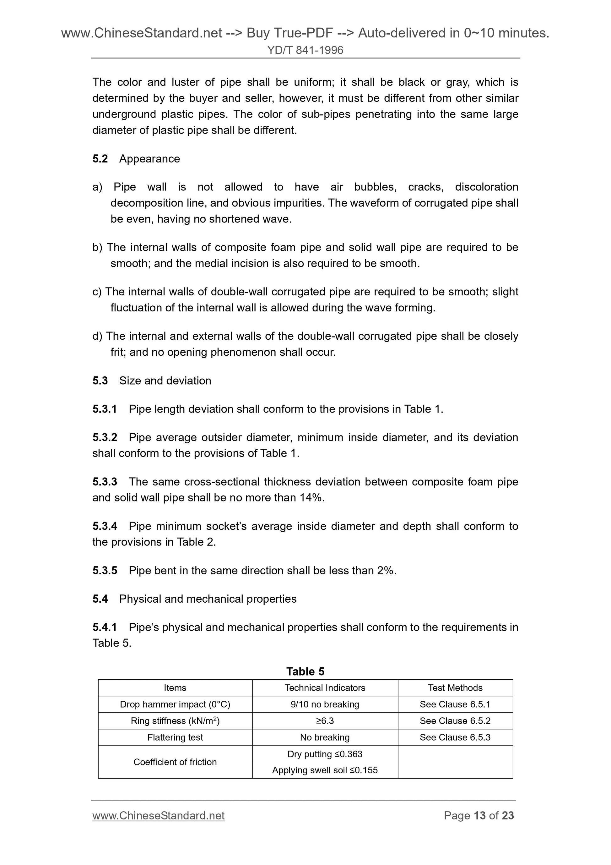 YD/T 841-1996 Page 7