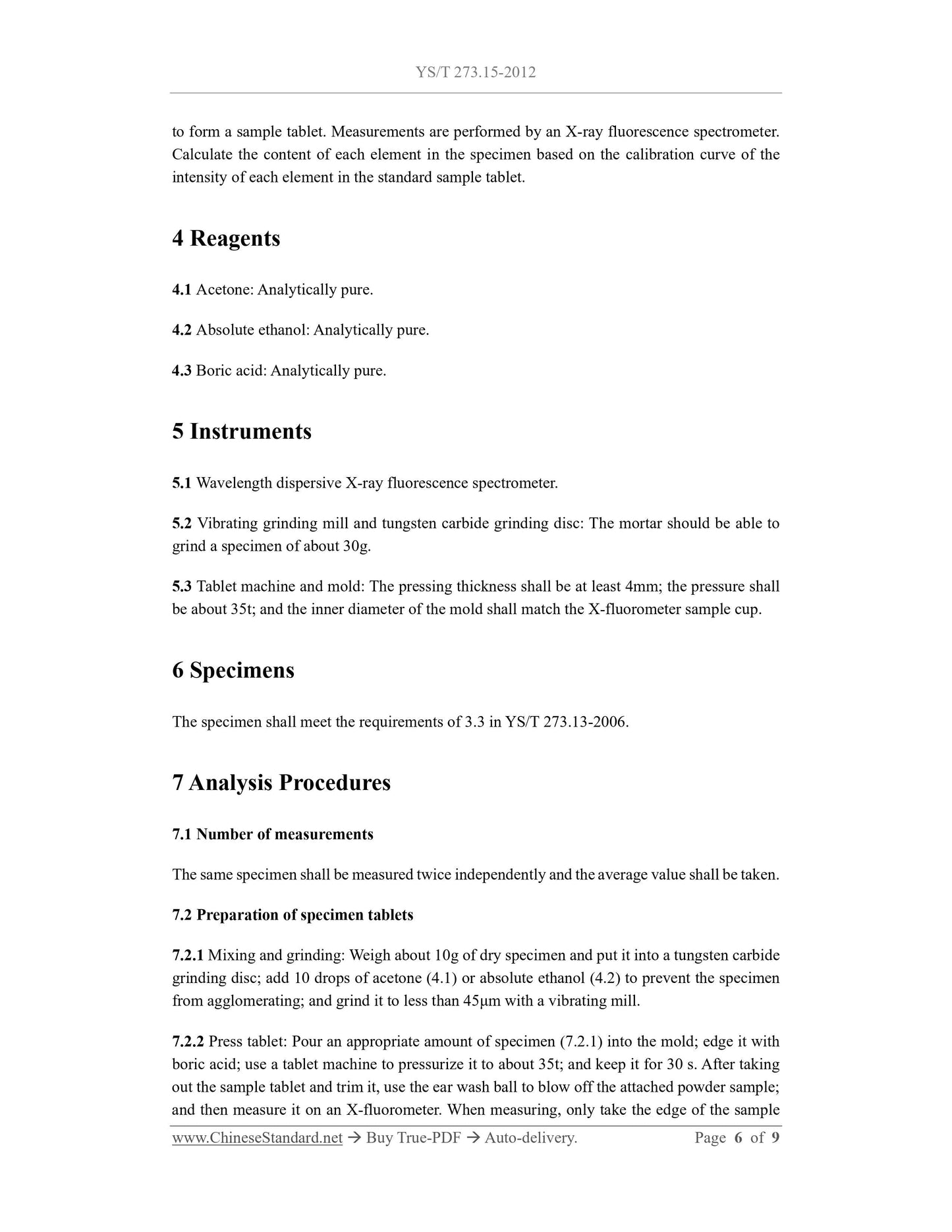 YS/T 273.15-2012 Page 4