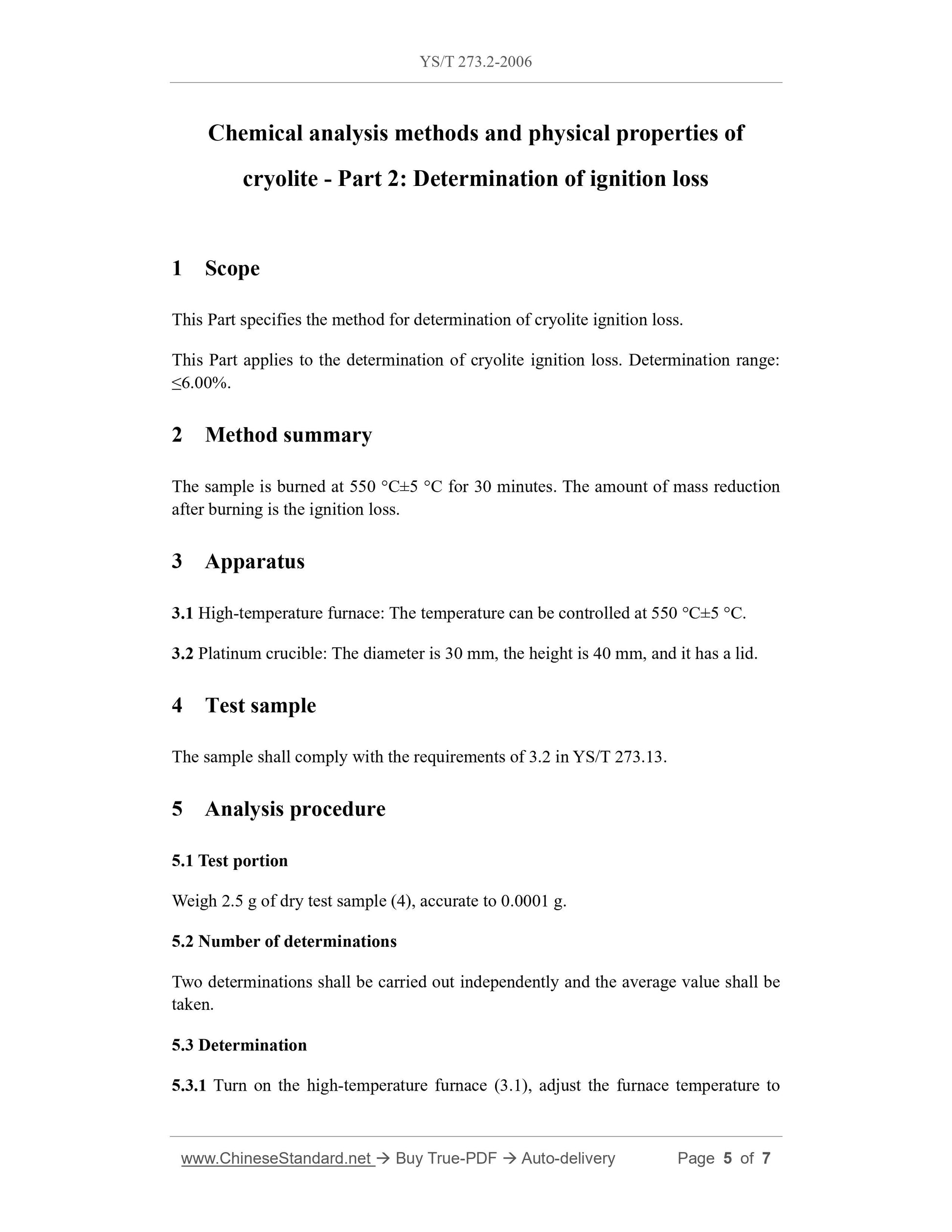 YS/T 273.2-2006 Page 4