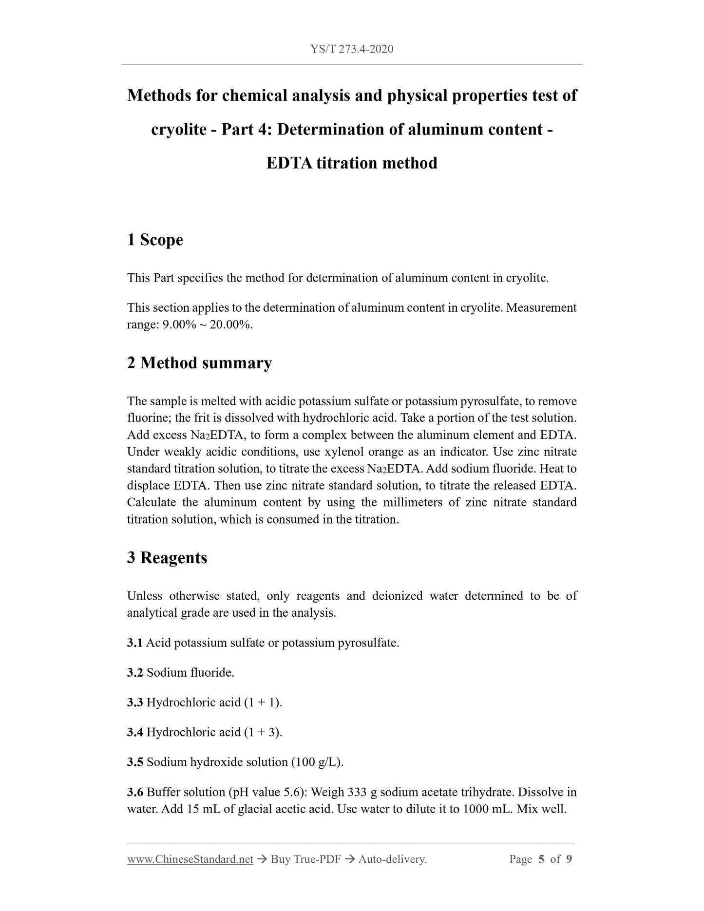 YS/T 273.4-2020 Page 3