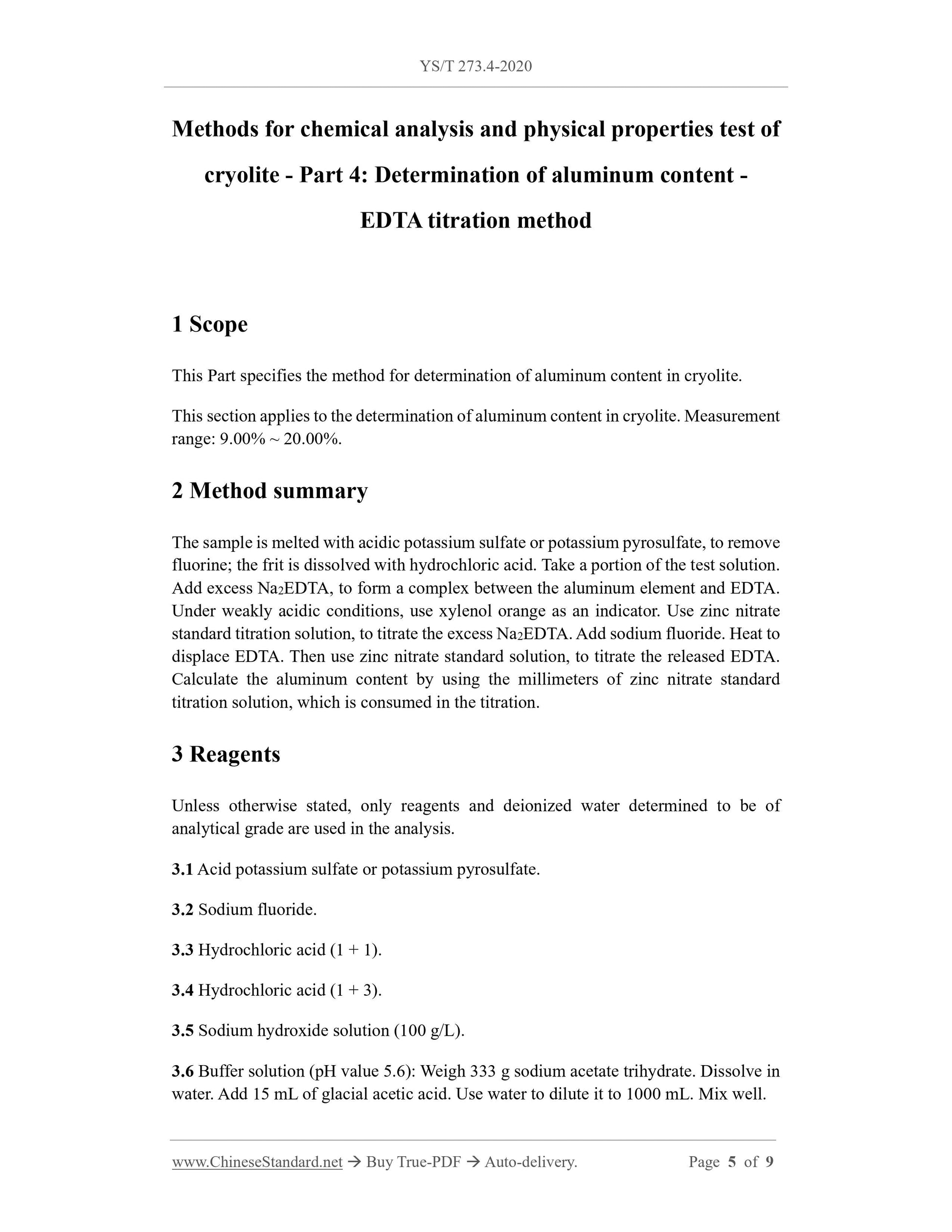 YS/T 273.4-2020 Page 3