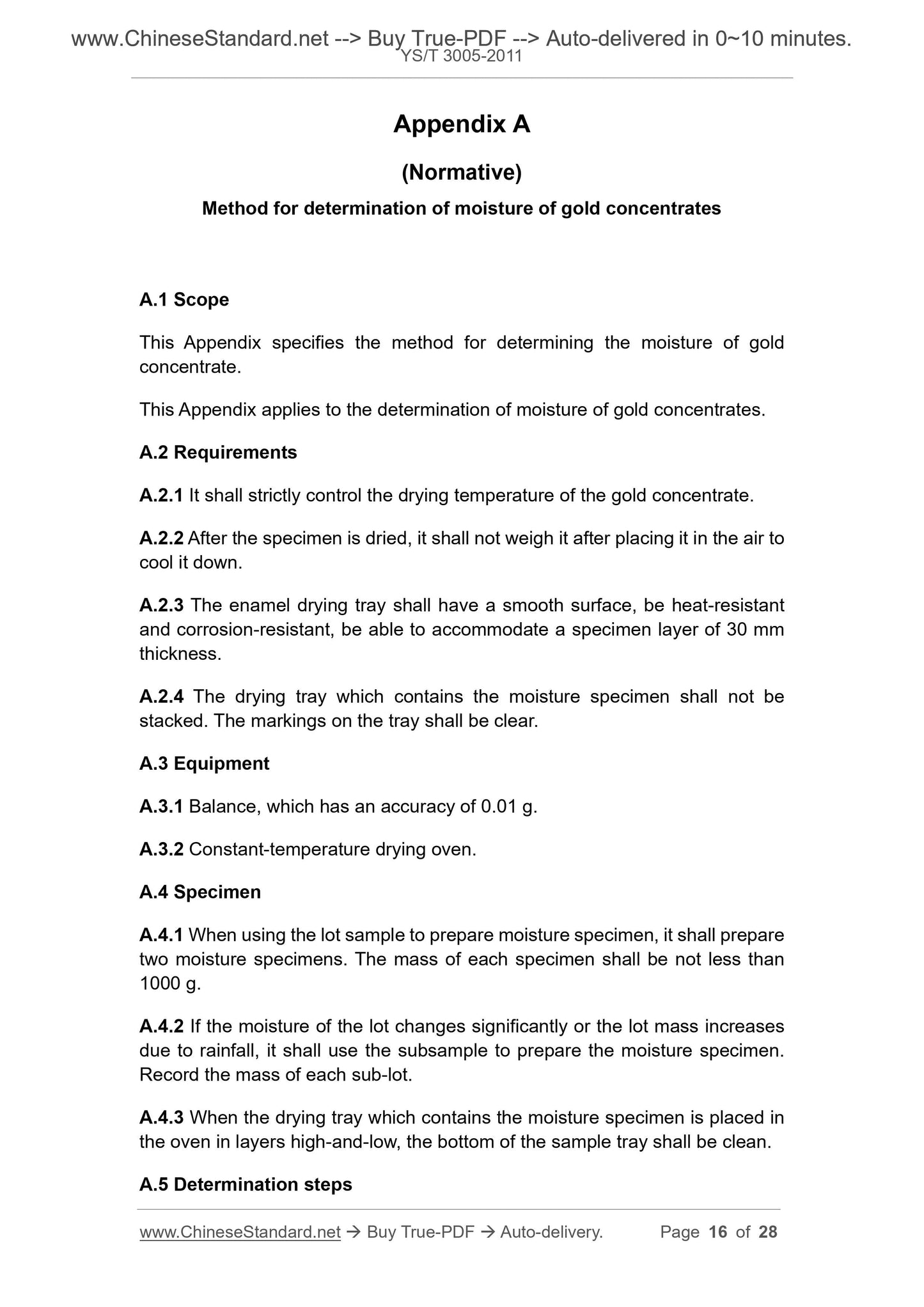 YS/T 3005-2011 Page 7