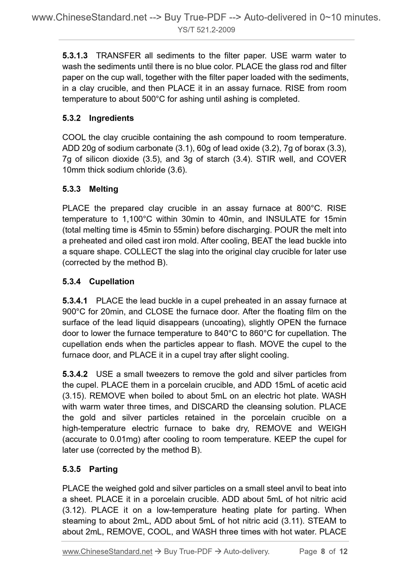 YS/T 521.2-2009 Page 6