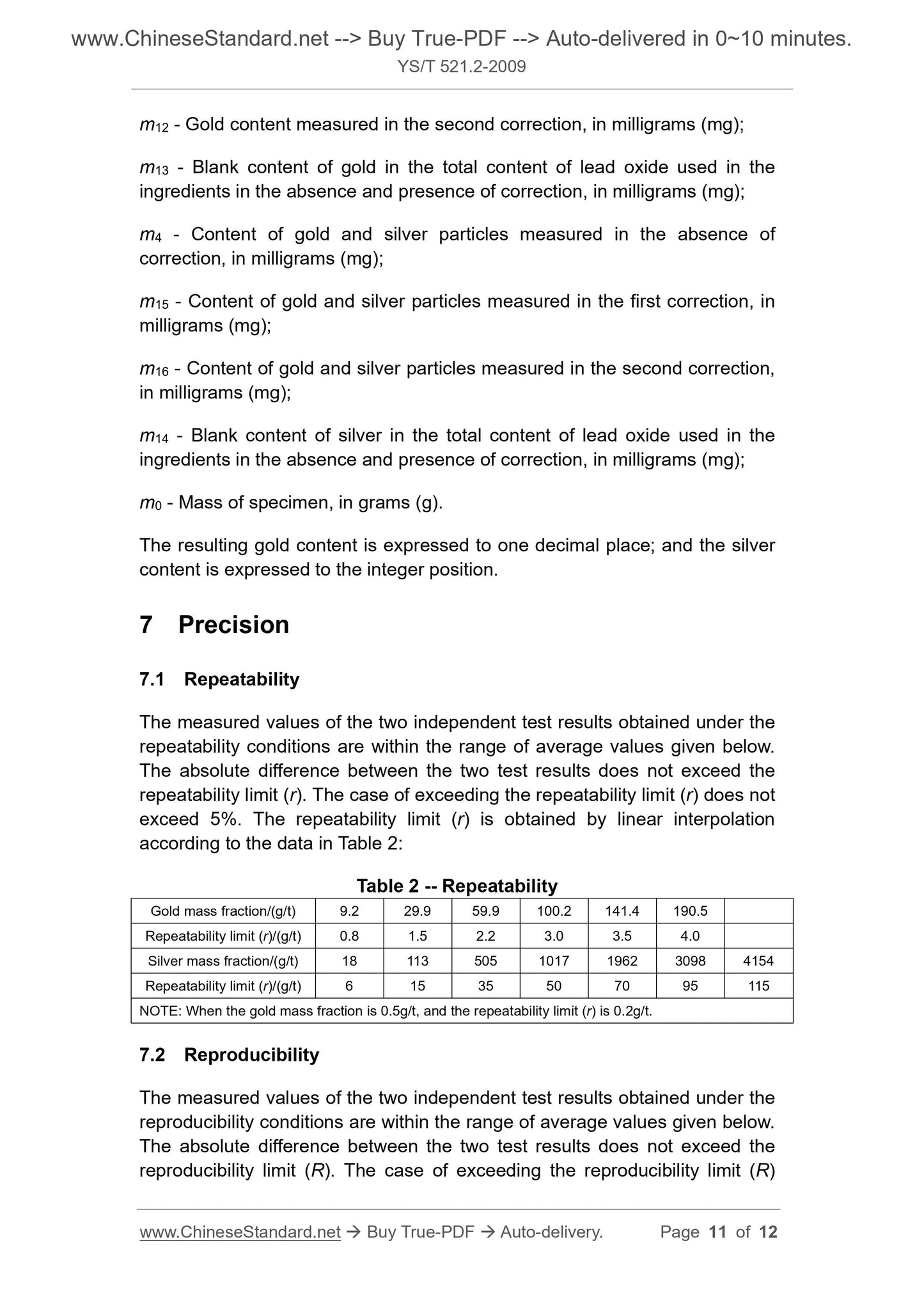 YS/T 521.2-2009 Page 7