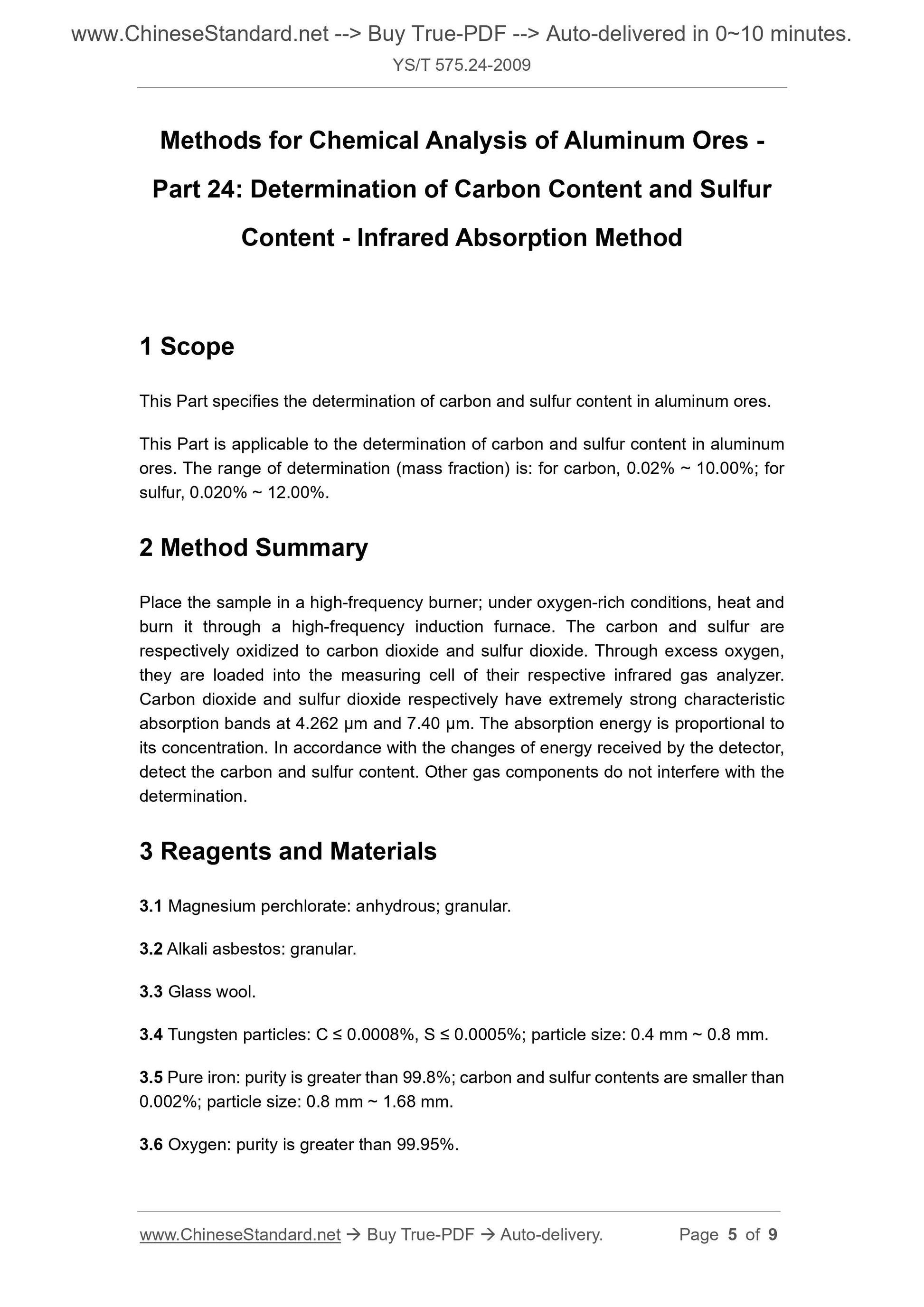 YS/T 575.24-2009 Page 4