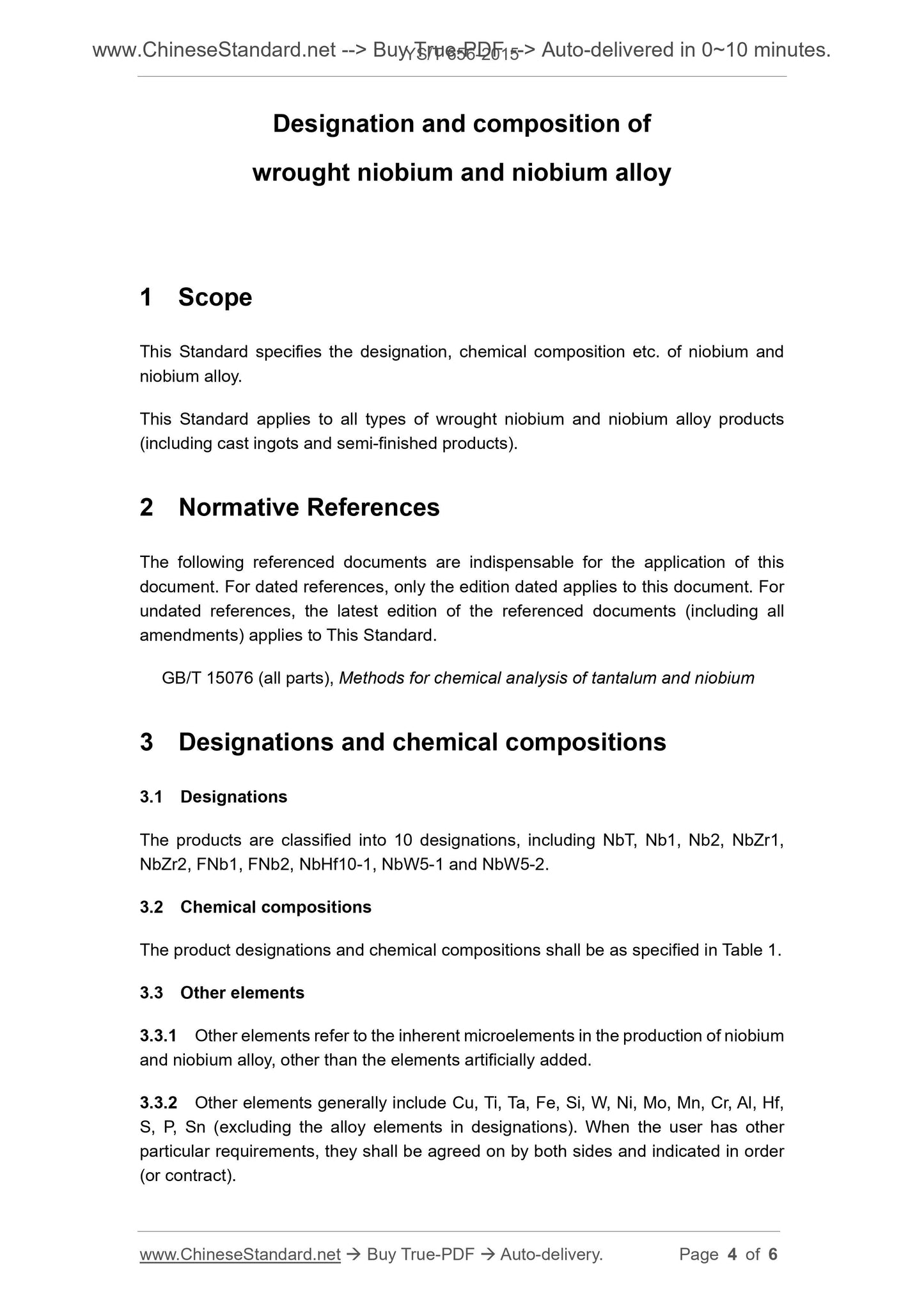 YS/T 656-2015 Page 4