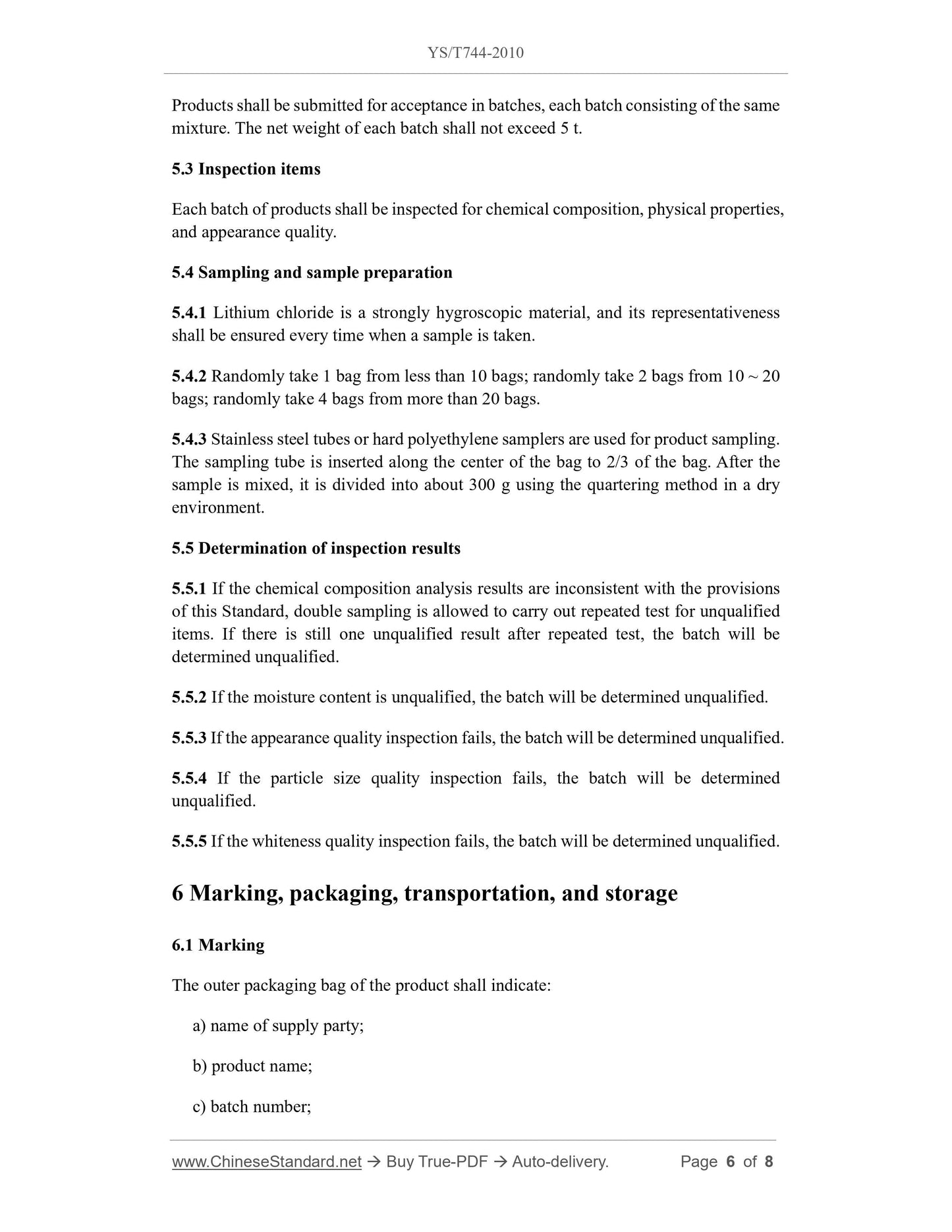 YS/T 744-2010 Page 4