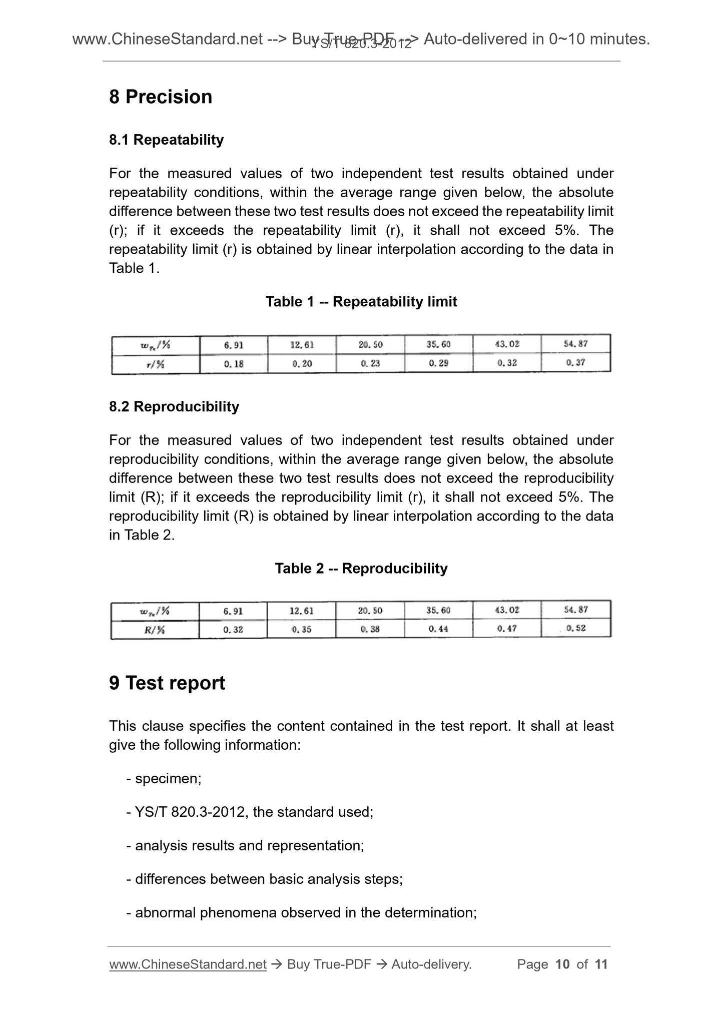 YS/T 820.3-2012 Page 6