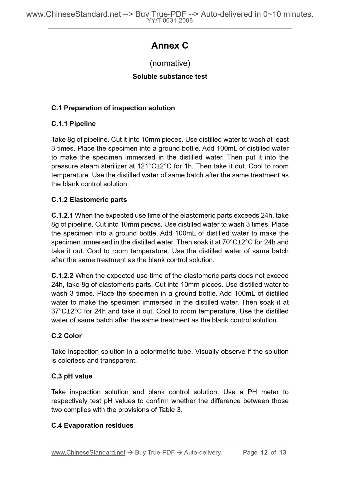 YY/T 0031-2008 Page 5