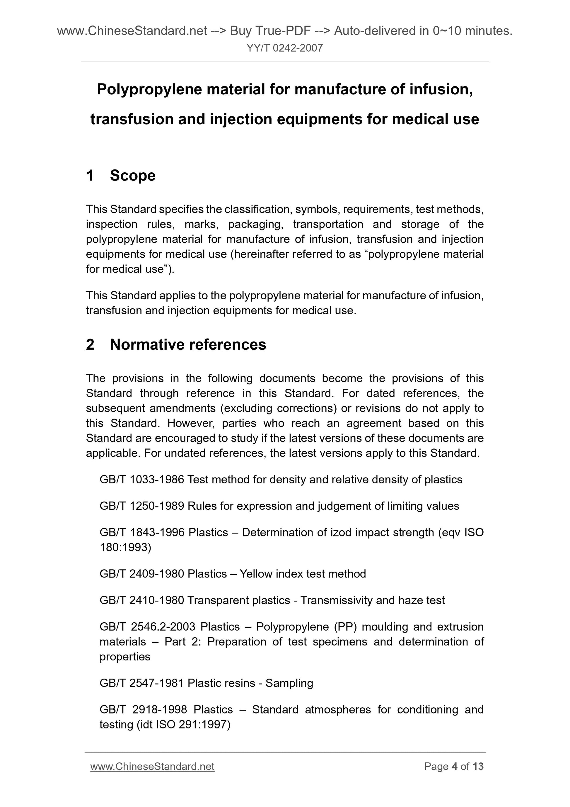 YY/T 0242-2007 Page 4