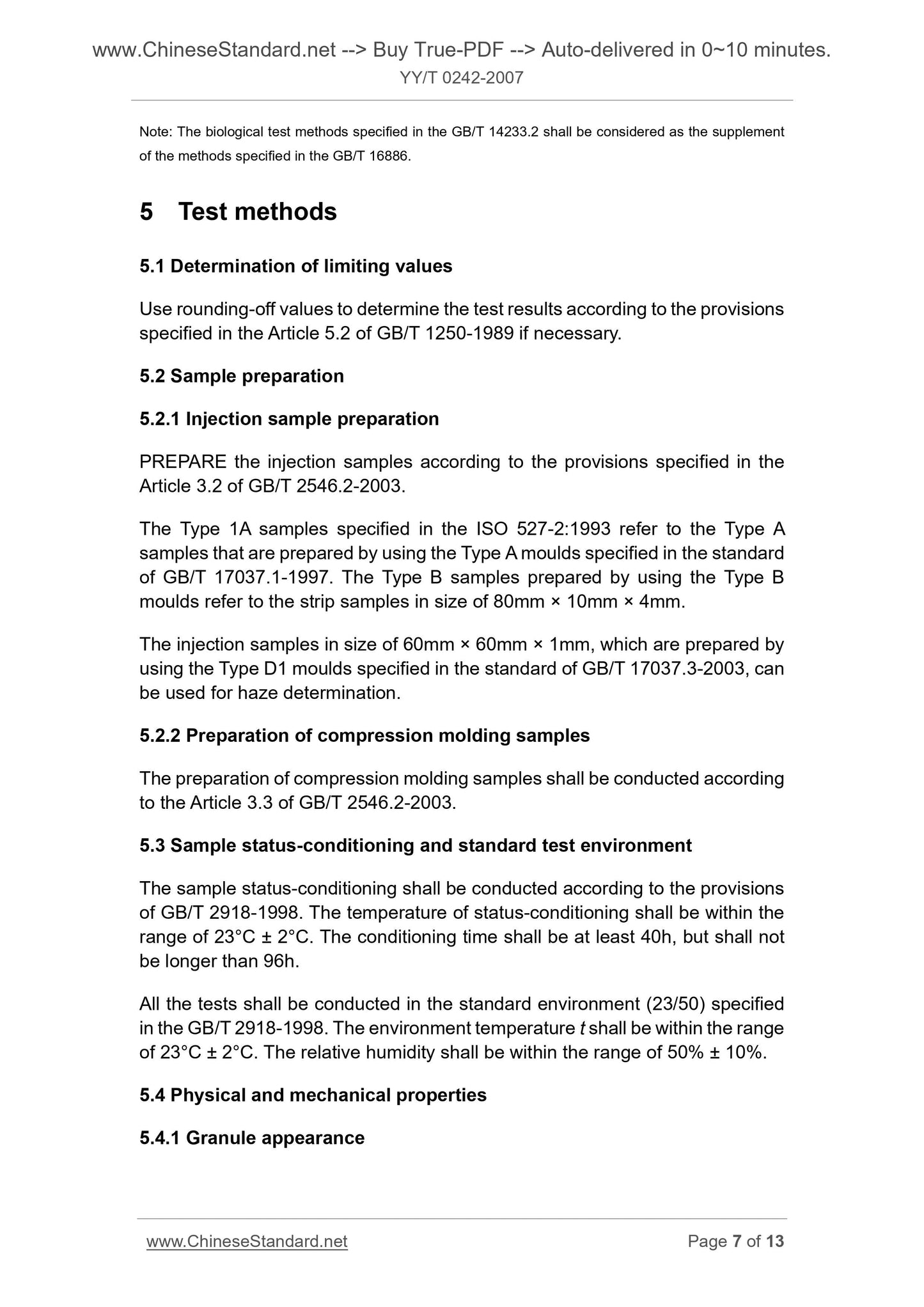 YY/T 0242-2007 Page 5