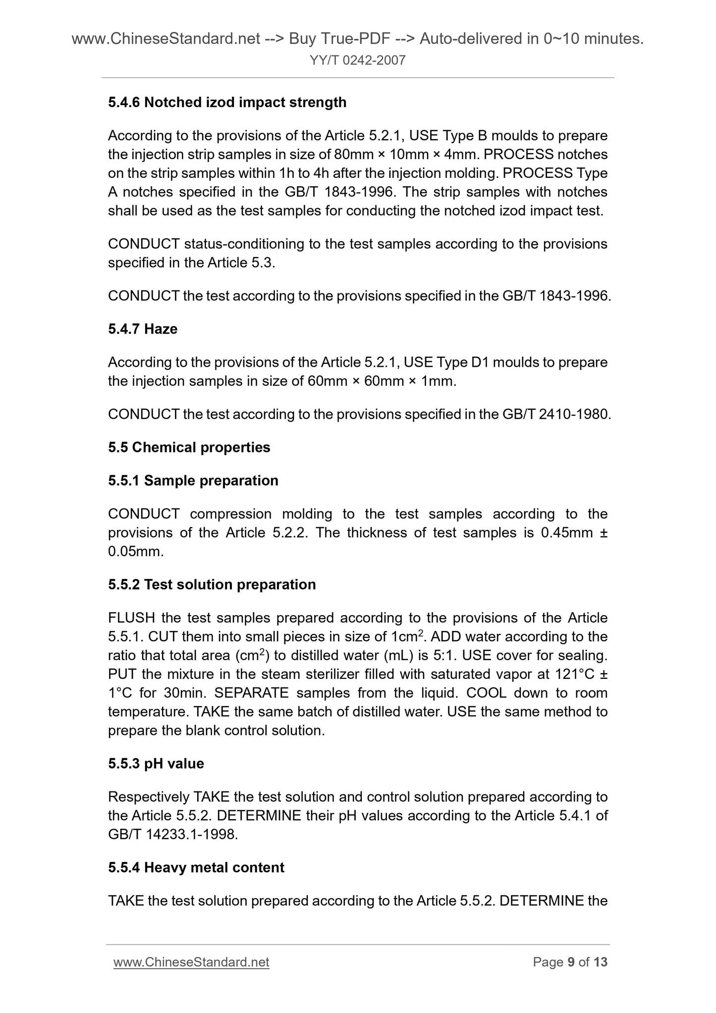 YY/T 0242-2007 Page 6