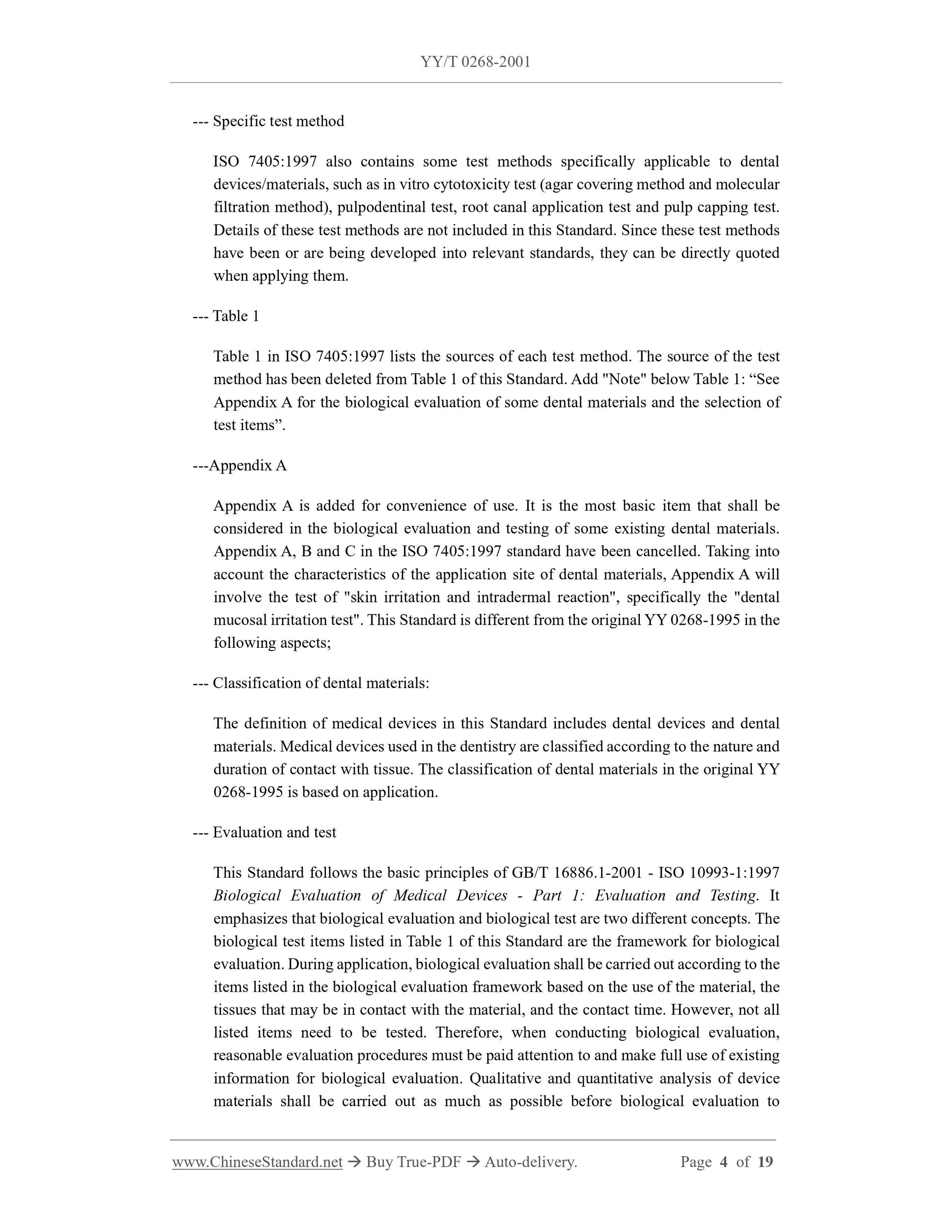 YY/T 0268-2001 Page 4