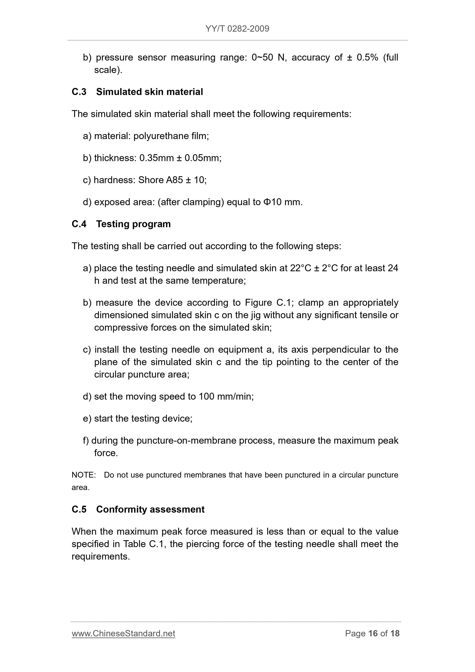 YY/T 0282-2009 Page 6