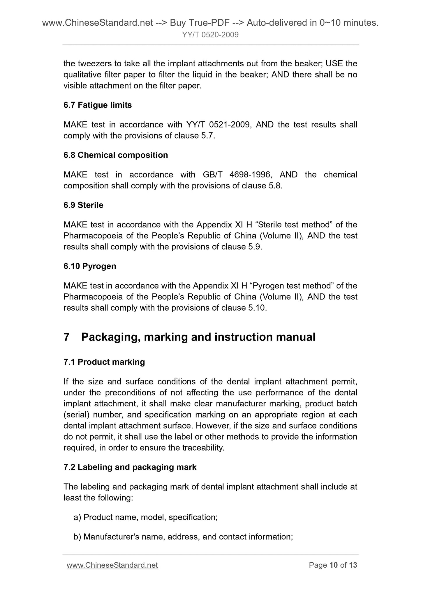 YY/T 0520-2009 Page 6