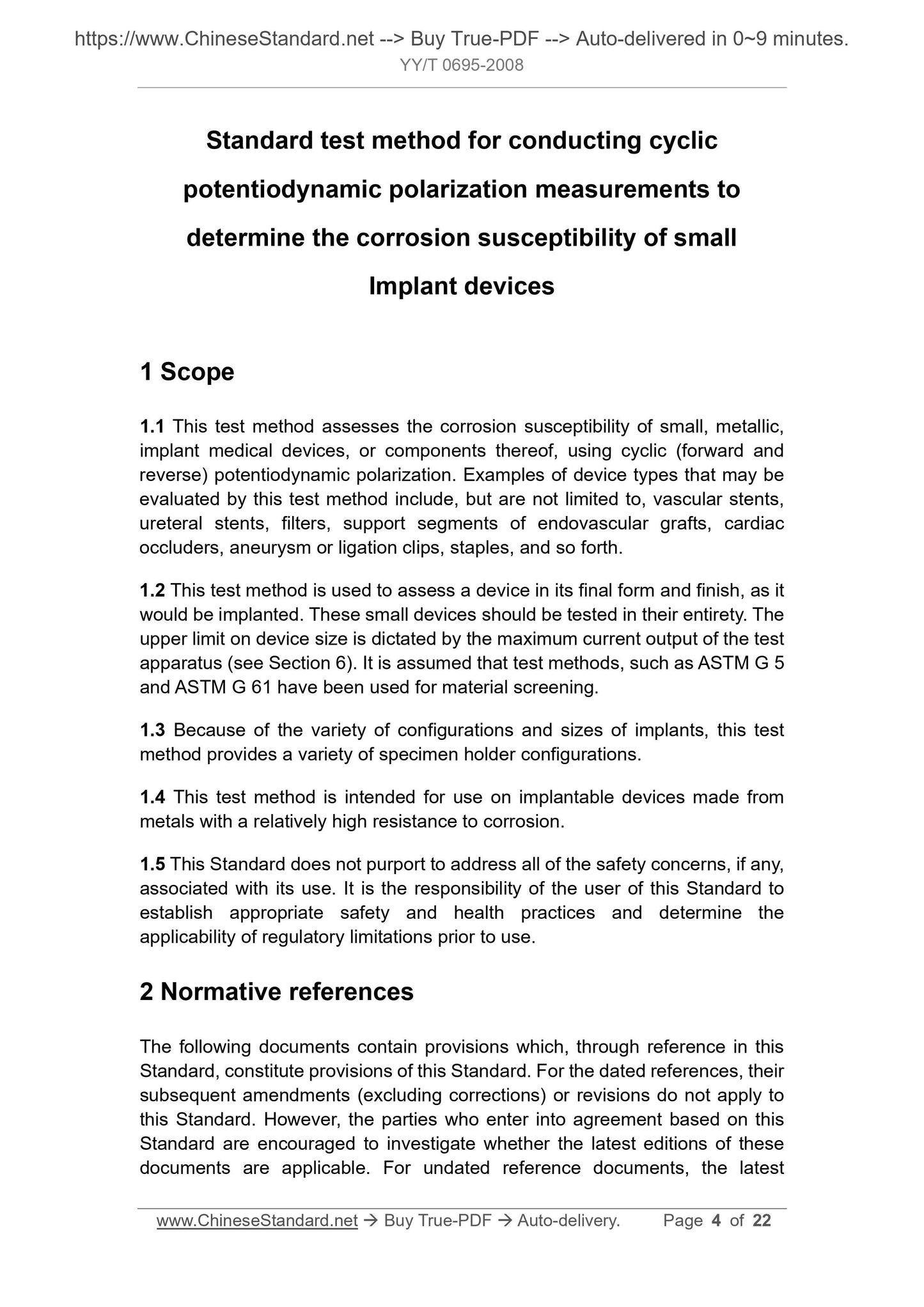 YY/T 0695-2008 Page 4