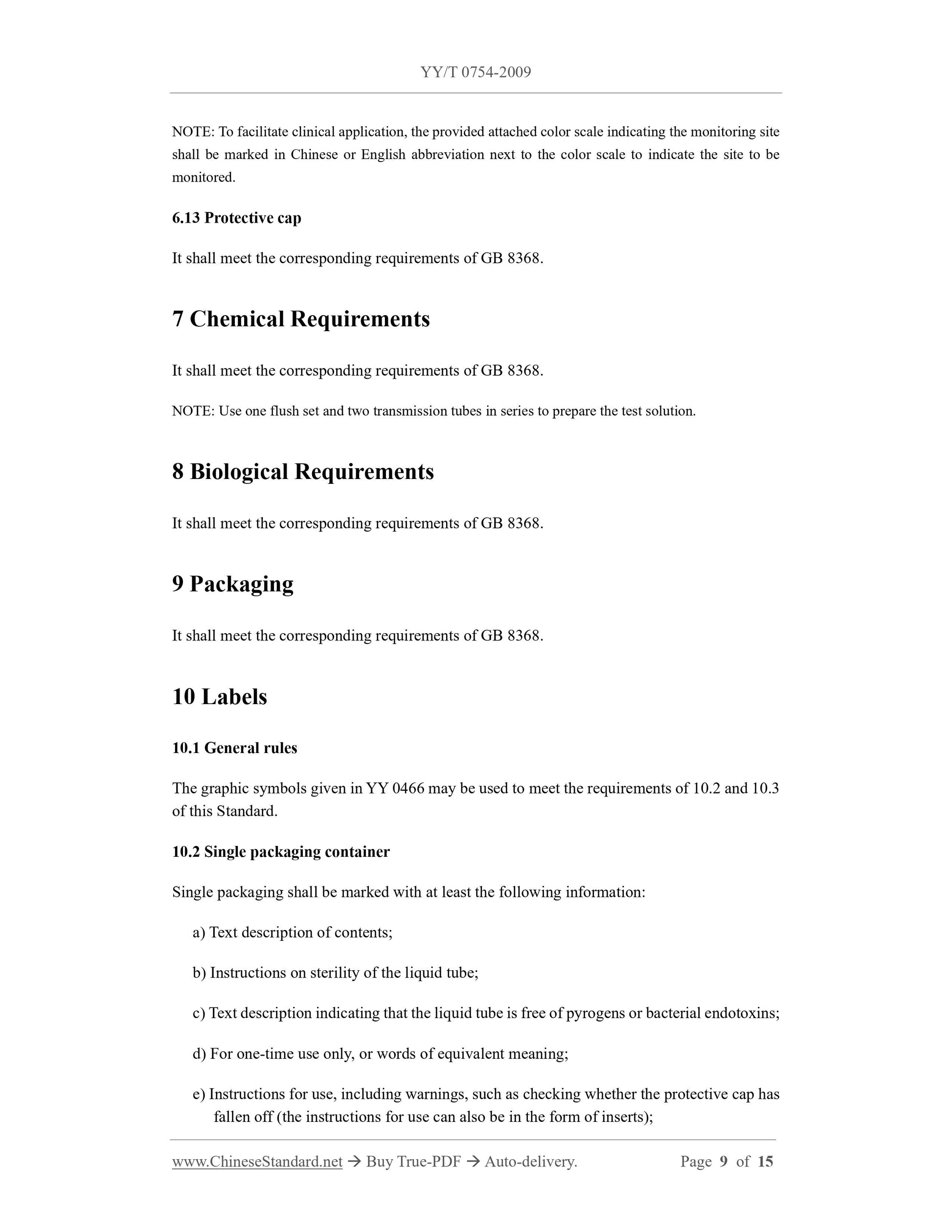 YY/T 0754-2009 Page 8